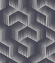 Cross Hatch Cube Isometric Shapes Seamless Pattern Vector Abstract Background Royalty Free Stock Photo