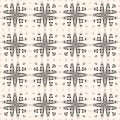 Cross hatch seamless pattern. Texture of mesh, net, web, grid, scratch pattern. Royalty Free Stock Photo