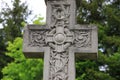Cross at the heroes\' cemetery, Siriu Romania