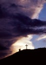 Cross on the hill Royalty Free Stock Photo