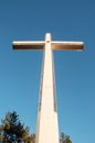 Cross on a hill near Blagoevgrad, Bulgaria Royalty Free Stock Photo