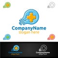 Cross Idea Medical Hospital Logo for Emergency Clinic Drug store or Volunteers Royalty Free Stock Photo
