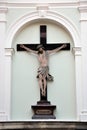 Cross of Jesus Christ on the wall