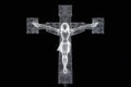 The Cross of Jesus with White Garment. Generative AI Royalty Free Stock Photo