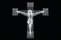 The Cross of Jesus with White Garment. Generative AI Royalty Free Stock Photo