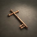 Cross Key Royalty Free Stock Photo