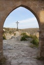 Cross in Las Hoces del Duraton, Segovia