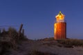 Cross light Kampen during the blue hour at dusk Royalty Free Stock Photo