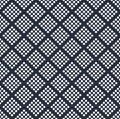 Cross lined seamless minimalistic pattern, vector minimal crossed lines background.