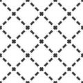 Cross lined seamless minimalistic pattern, vector minimal crossed lines background.
