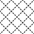 Cross lined seamless minimalistic pattern, vector minimal crossed lines background.