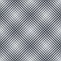 Cross lined seamless minimalistic pattern, vector minimal crossed lines background.