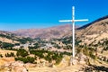 Cross at Machu Pitumarca in Peru