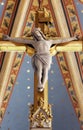 Cross on the main altar in Zagreb cathedral