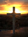 Cross of The Martyrs Santa Fe New Mexico at sunset