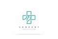 Cross Medical Arrow Logo Design Royalty Free Stock Photo