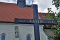 The cross in memory of Katyn Royalty Free Stock Photo