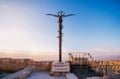 The cross at Mount Nebo near Amman in Jordan Royalty Free Stock Photo