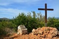 Cross, mountain of apparitions in Medjugorje, Bosnia and Herzegovina