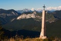 Cross and mountain