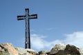 Cross on the Mt. Cresto Royalty Free Stock Photo