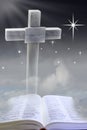 Cross in the Night Sky Royalty Free Stock Photo