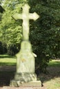 Cross on old Cemetery, Germany Royalty Free Stock Photo