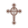 Cross ornate icon Royalty Free Stock Photo