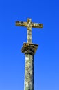 A cross outside the parish church in Salir