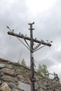 The cross of passion in Saint-VÃÂ©ran, France