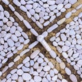 Cross of the pebbles Royalty Free Stock Photo