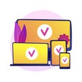 Cross platform devices vector concept metaphor