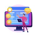 Cross-platform frameworks abstract concept vector illustration. Royalty Free Stock Photo