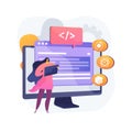 Cross-platform frameworks abstract concept vector illustration. Royalty Free Stock Photo