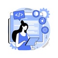 Cross-platform frameworks abstract concept vector illustration. Royalty Free Stock Photo