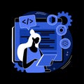 Cross-platform frameworks abstract concept vector illustration. Royalty Free Stock Photo