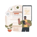 Cross-platform frameworks abstract concept vector illustration. Royalty Free Stock Photo
