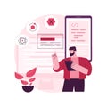 Cross-platform frameworks abstract concept vector illustration. Royalty Free Stock Photo