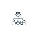 Cross-platform icon. Monochrome simple sign from app development collection. Cross-platform icon for logo, templates