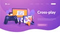 Cross-platform play landing page template.