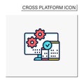 Cross platform programming color icon