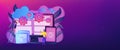 Cross-platform programming concept banner header. Royalty Free Stock Photo