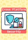 Cross platform security brochure Royalty Free Stock Photo