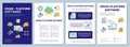 Cross platform software brochure template layout Royalty Free Stock Photo