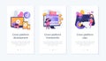 Cross-platform software environments app interface template. Royalty Free Stock Photo