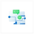 Cross platform software flat icon Royalty Free Stock Photo