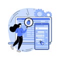 Cross-platform testing abstract concept vector illustration.
