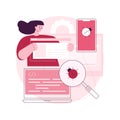 Cross-platform testing abstract concept vector illustration.