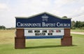 Cross pointe Baptist Church Sign, Millington, TN