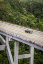 Cross Puente de Bacunayagua Bridge in Cuba